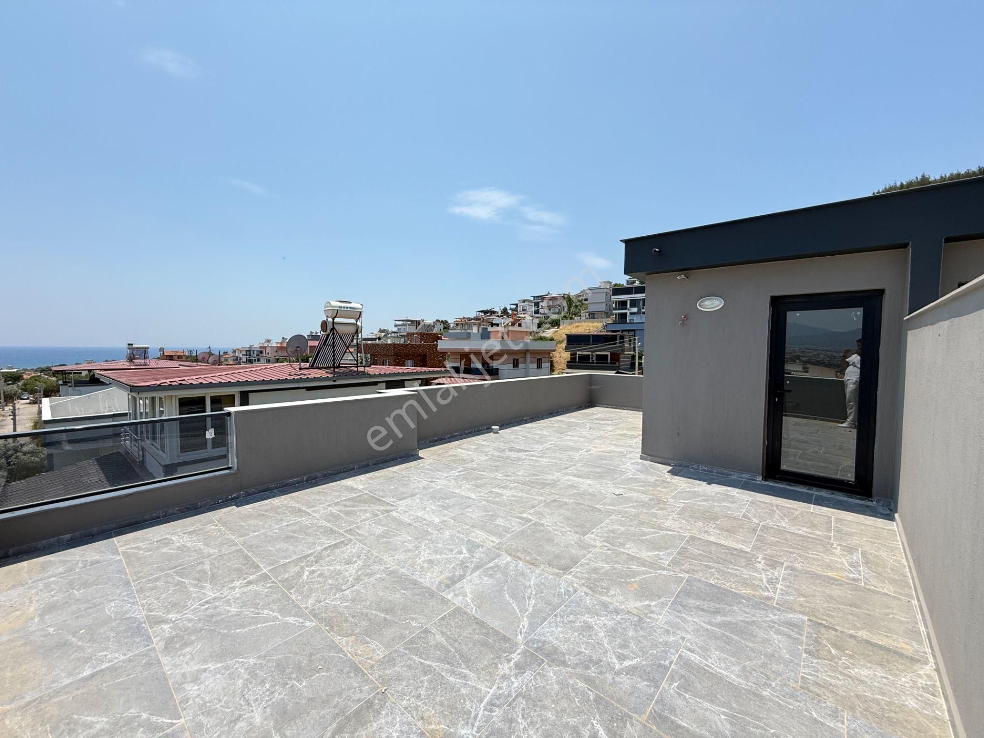 Seferihisar Doğanbeyde Satılık 3+1 Deniz Manzaralı Bahçeli Villa - Görsel 22