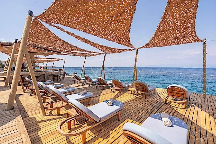 Bodrum Gündoğanda Satılık Özel Plajlı Sitede Tek Katlı Özel Havuzlu Deniz Manzaralı Sıfır Villa - Görsel 26