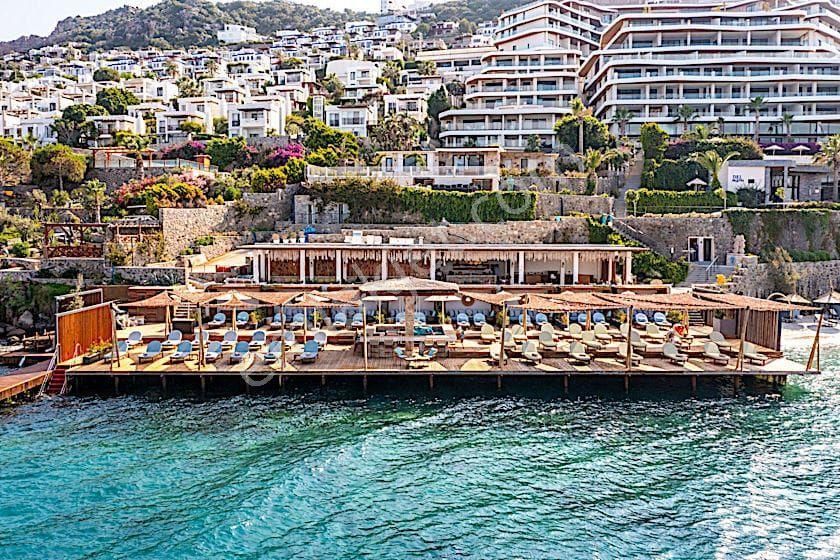 Bodrum Gündoğanda Satılık Özel Plajlı Sitede Tek Katlı Özel Havuzlu Deniz Manzaralı Sıfır Villa - Görsel 17