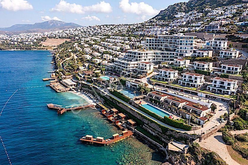 Bodrum Gündoğanda Satılık Özel Plajlı Sitede Tek Katlı Özel Havuzlu Deniz Manzaralı Sıfır Villa - Görsel 16