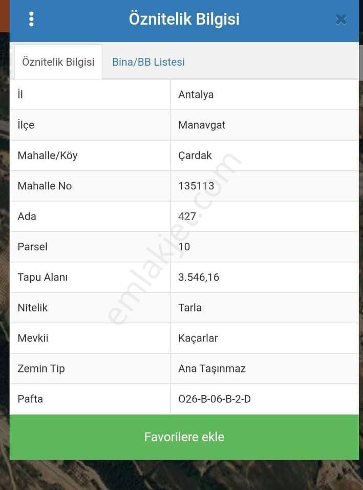 Çok Acil Satılık Tarla