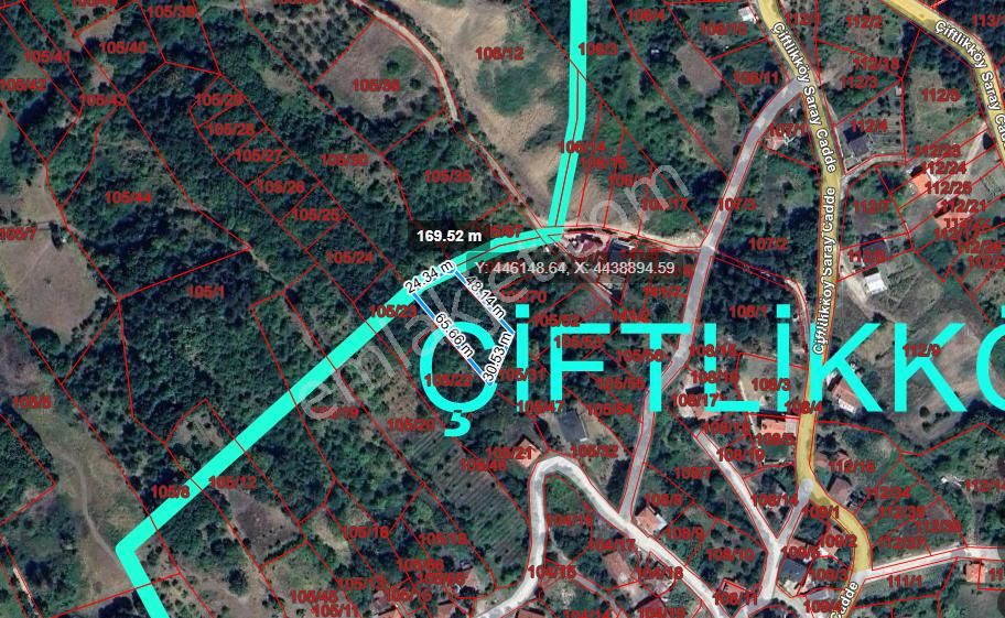 İnegöl Çiftlik Köyünde Satılık Arsa 1/4 Ü Köy İmarında - Görsel 2