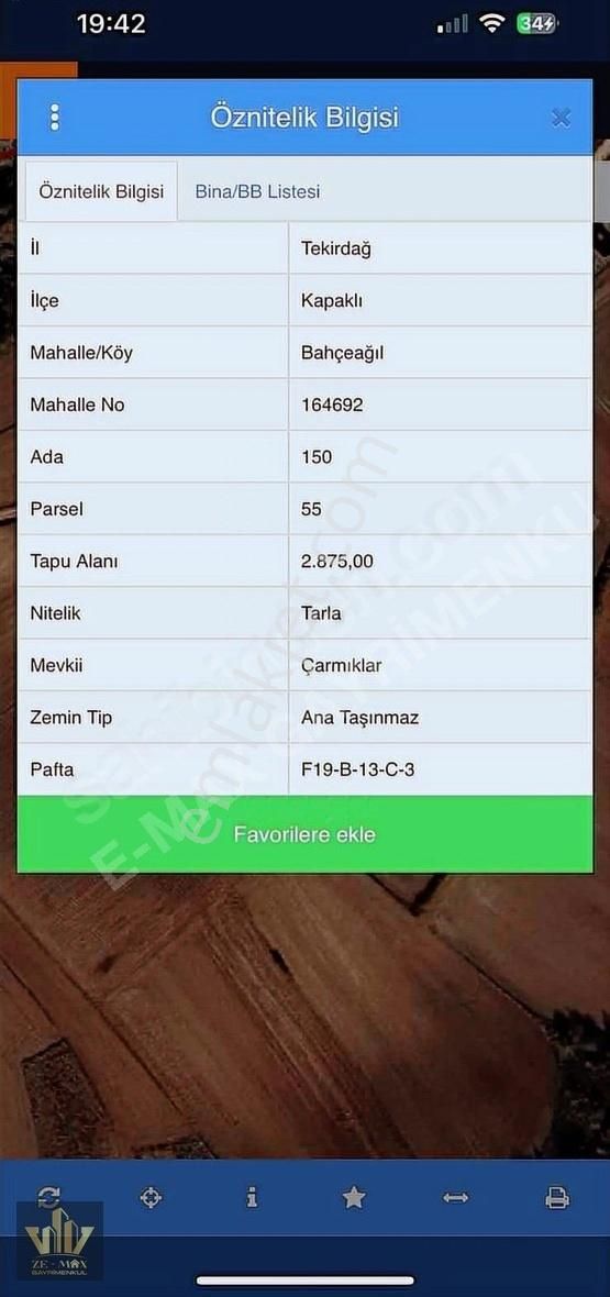 Ze-max^tan Araç Takaslı Kapaklı Bahçeağıl Da 390 M2 Satılık Arsa