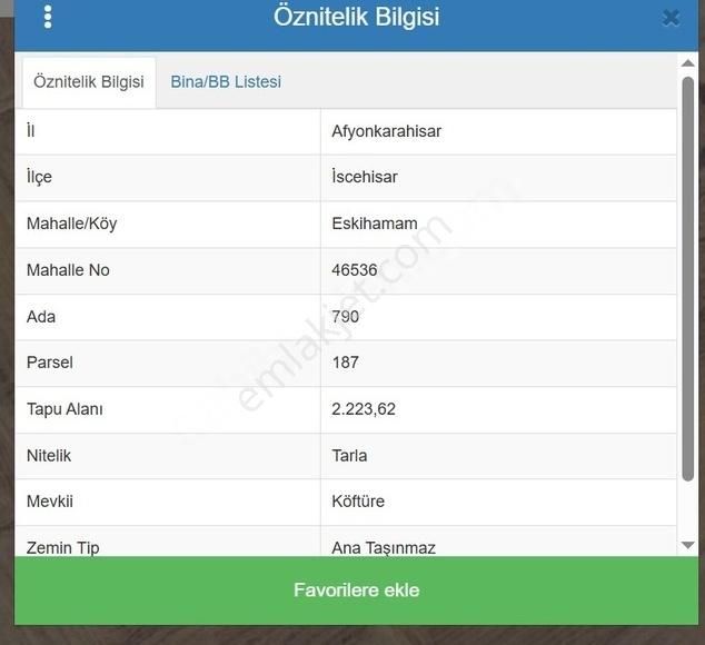 Afyon-ankara Yoluna 1.2km Aradığınız Uygun Fiyatlı 2.223m²tarla