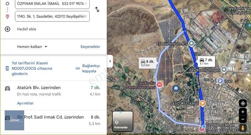 Özpınar,dan Saadetler M. Satılık Köşe Arsa-bahçe -ev 236 M2 2 Kat İmarlı - Görsel 9