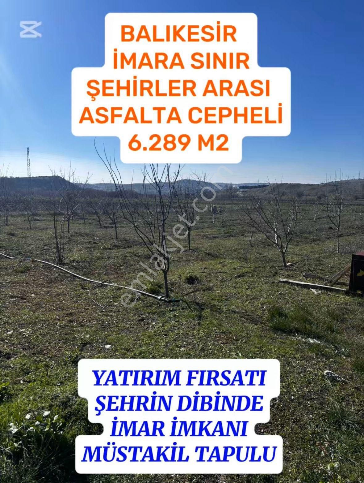 6 Dömüm Balıkesir Organize Sanayi Ana Asvaltına Sıfır Tarımsal Depolama Ve* *lojistik Arsa!