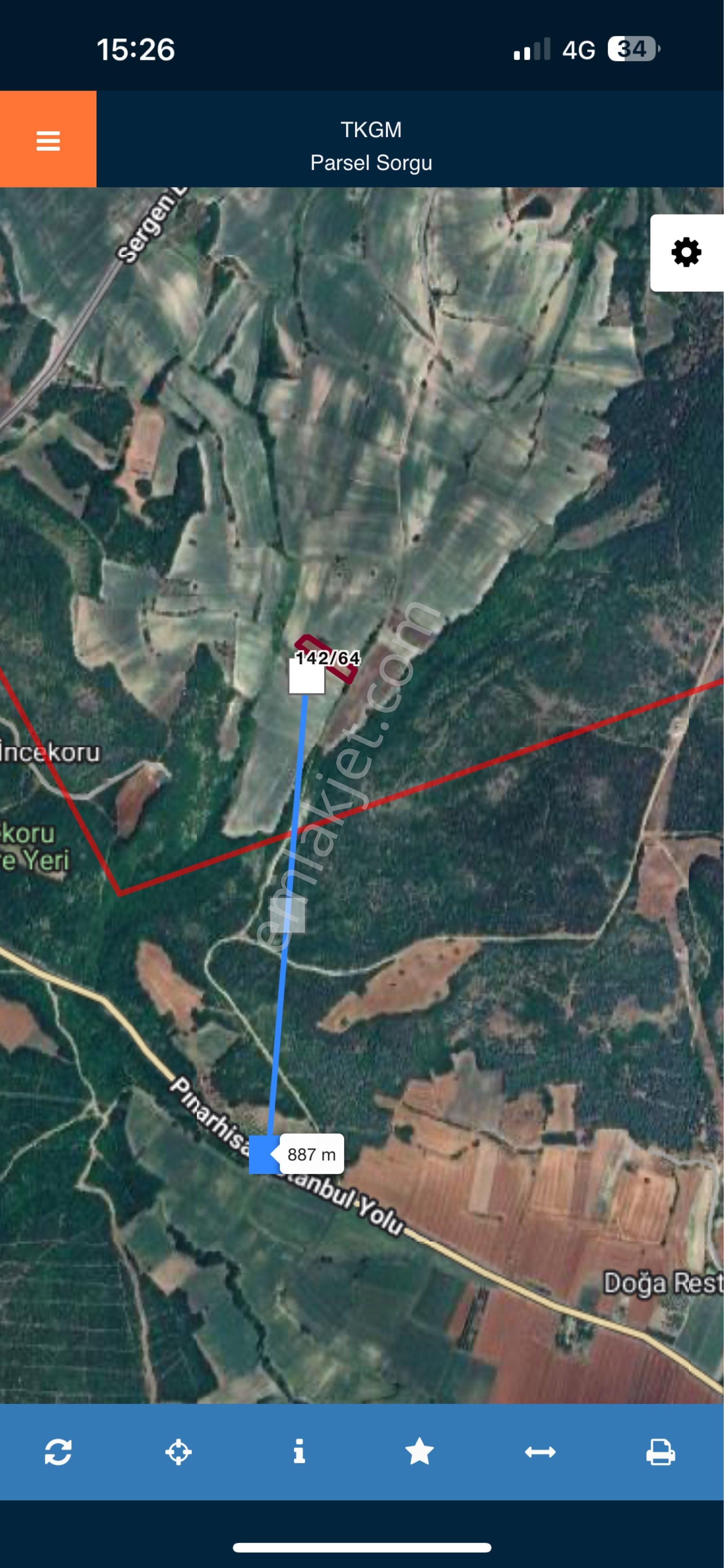 Kırklareli Vize Evrencik 2677 Metre Tek Tapu