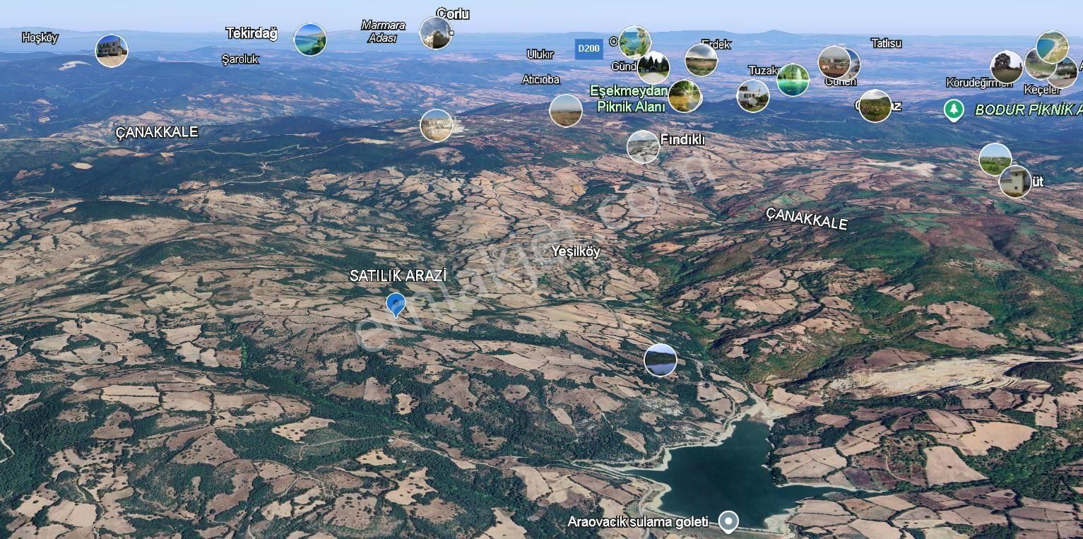 Çanakkale Yenice Yeşilköy De Satılık Arazi - Görsel 4