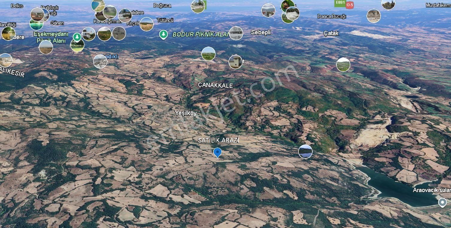 Çanakkale Yenice Yeşilköy De Satılık Arazi - Görsel 3