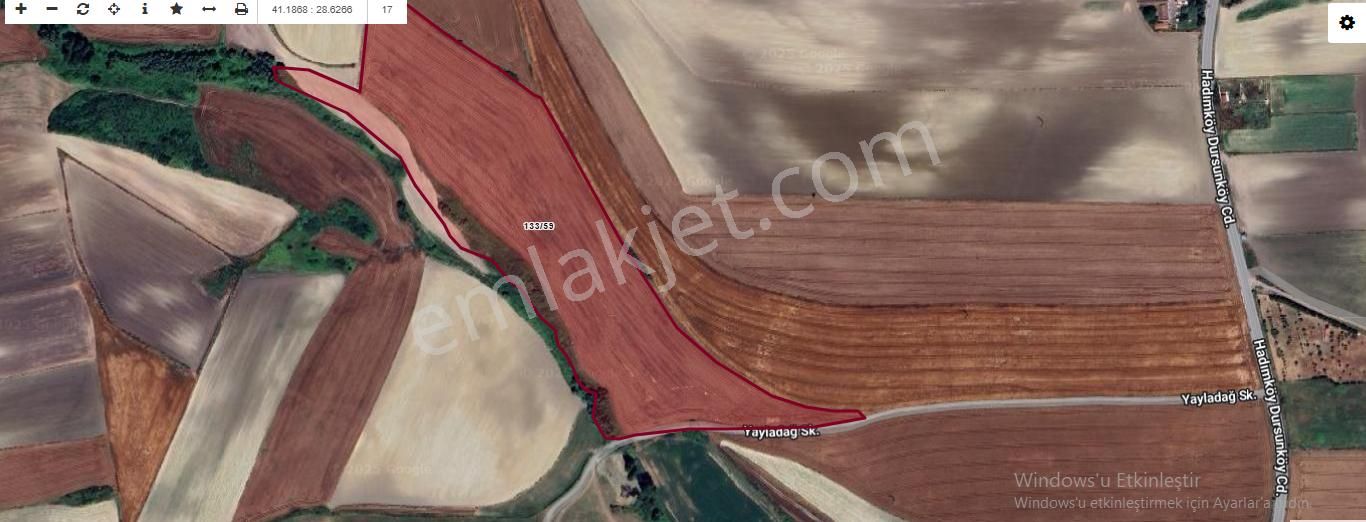 Arnavutköy Dursunköyde Satılık Arsa , 700 M2 Yolu Var Hisseli İmarlı
