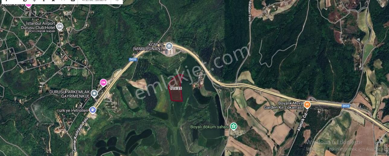 Arnavutköy Boyalıkta Satılık Arsa , 2.591 M2 Hisseli Evlerin Yakını
