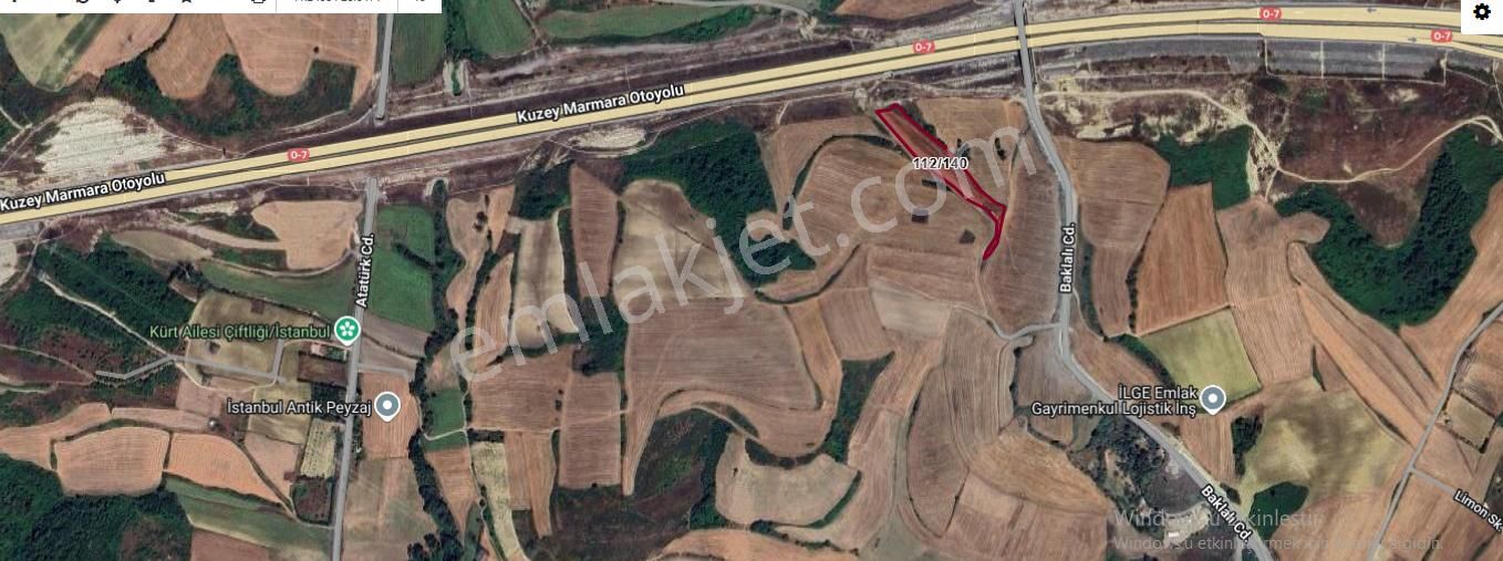 Arnavutköy Baklalıda Satılık Arsa , 4 , 342 M2 Otoyola Yakın Hisseli