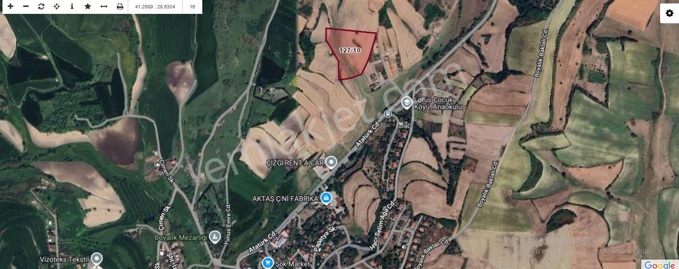 Arnavutköy Boyalıkta Satılık Arsa ,1,858 M2 Evlerin Yakını Hisseli İmarlı