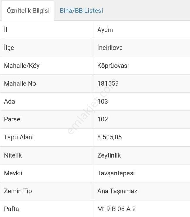 Satılık Zeytinlik