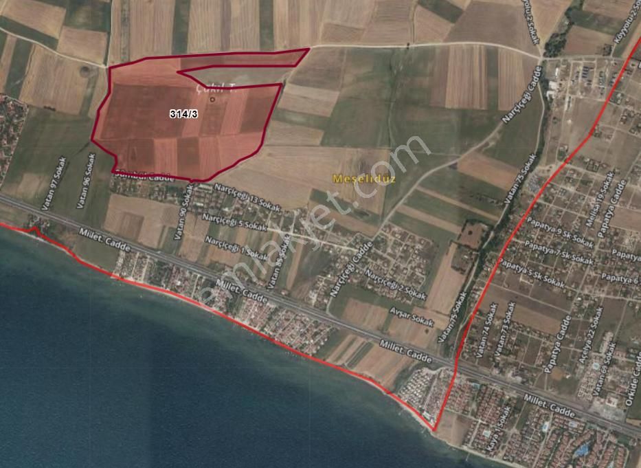 Tekirdağ Marmaraereğlisi Çeşmelide 314/3 Hisseli Denize Yakın Yerimiz
