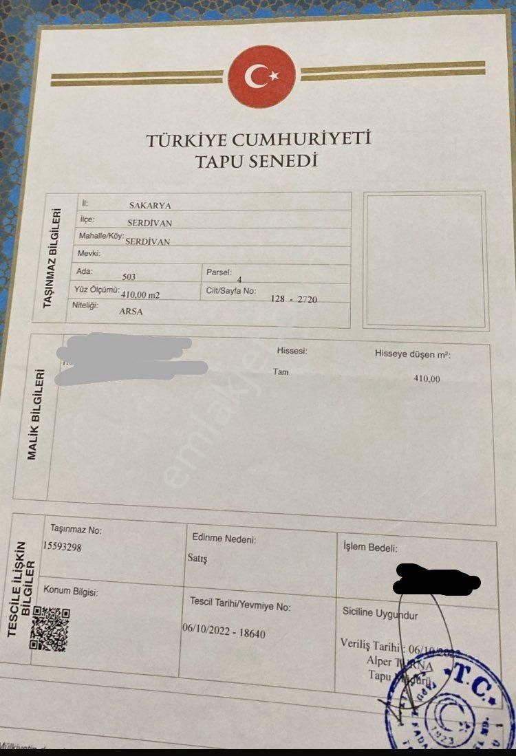 İstiklalde Sahibinden Muhteşem Panorama Manzaralı Arsa
