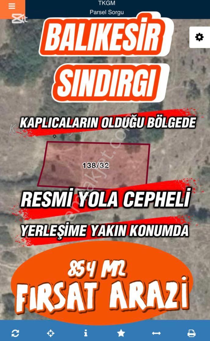 Balıkesir Sındırgı’da Oteller Bölgesinde Resmi Yola Cephe Doğa Manzaralı Doğayla İç İçe Temiz Tarla