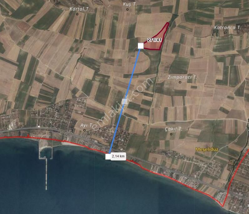 Tekirdağ Marmaraereğlisi Çeşmelide 271/41 Hisseli Denize Yakın Yerimiz
