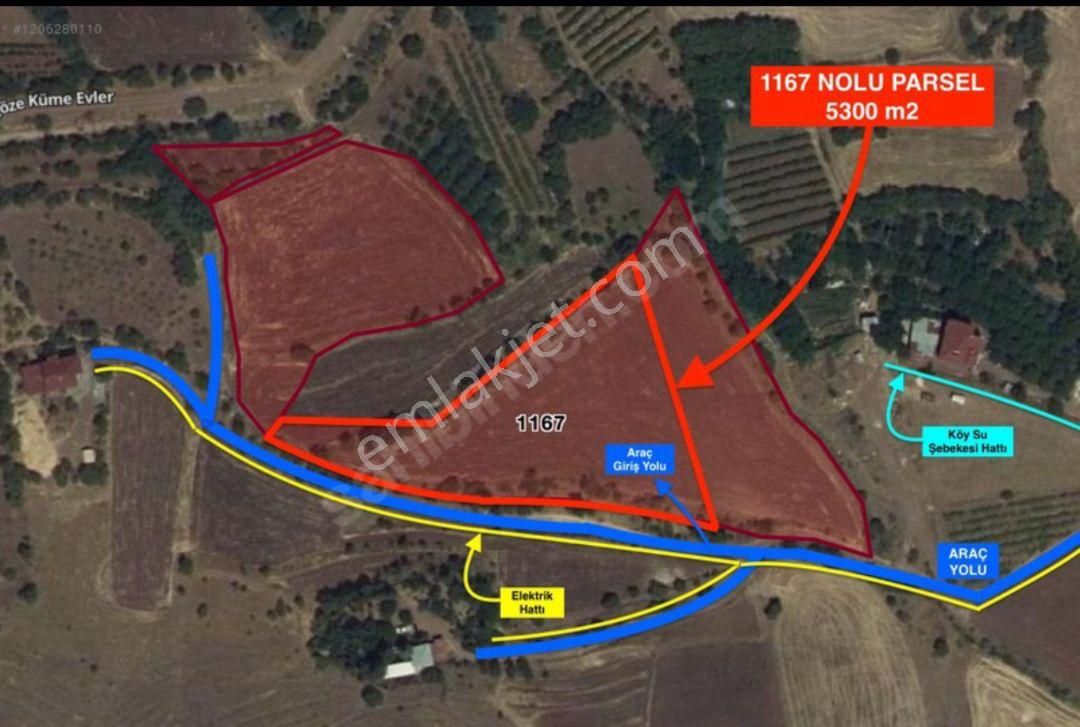 Turanlar Gayrimenkul'den Yedigöze(germili)'de Panoramik Şehir Manzaralı Satılık Tarla