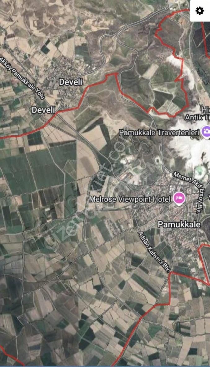 Çizgi'den Satılık Pamukkale Traverten Altında 50.000 M2 Tarla
