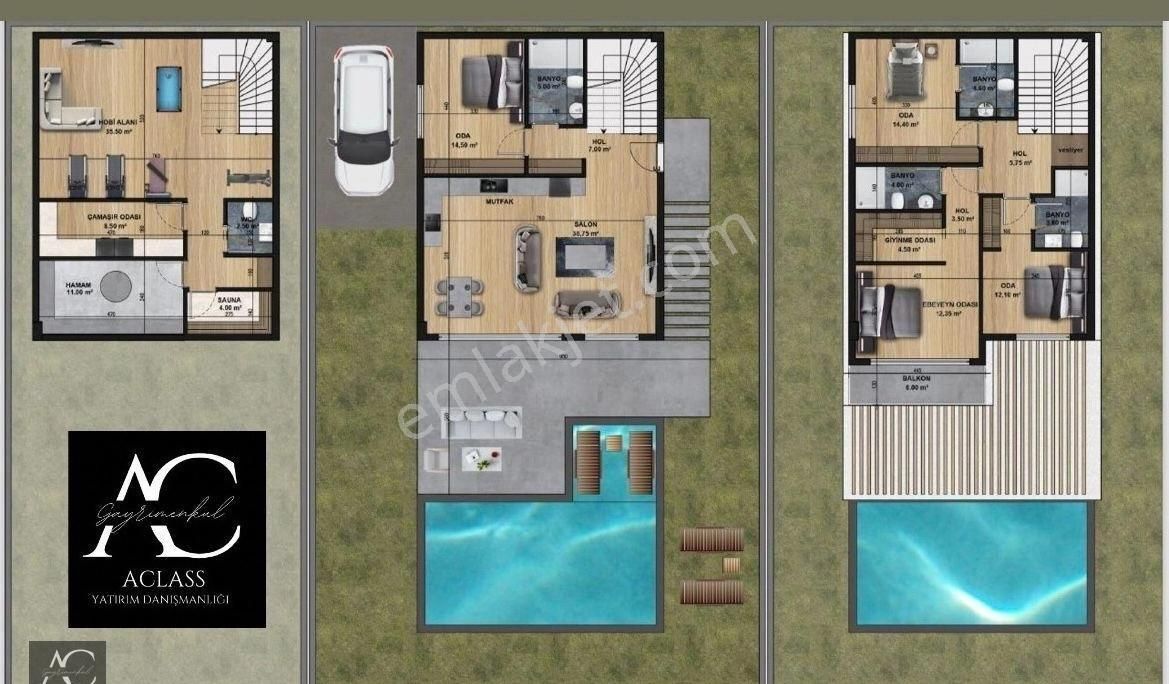 Eşsiz Konum-manzara-bahçe-hamam -sauna-hobi Ve Spor Odası-özel Havuz/otopark-müstakil