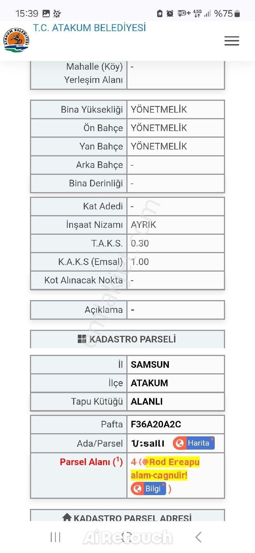 Alanlı Satılık Villalık Arsa