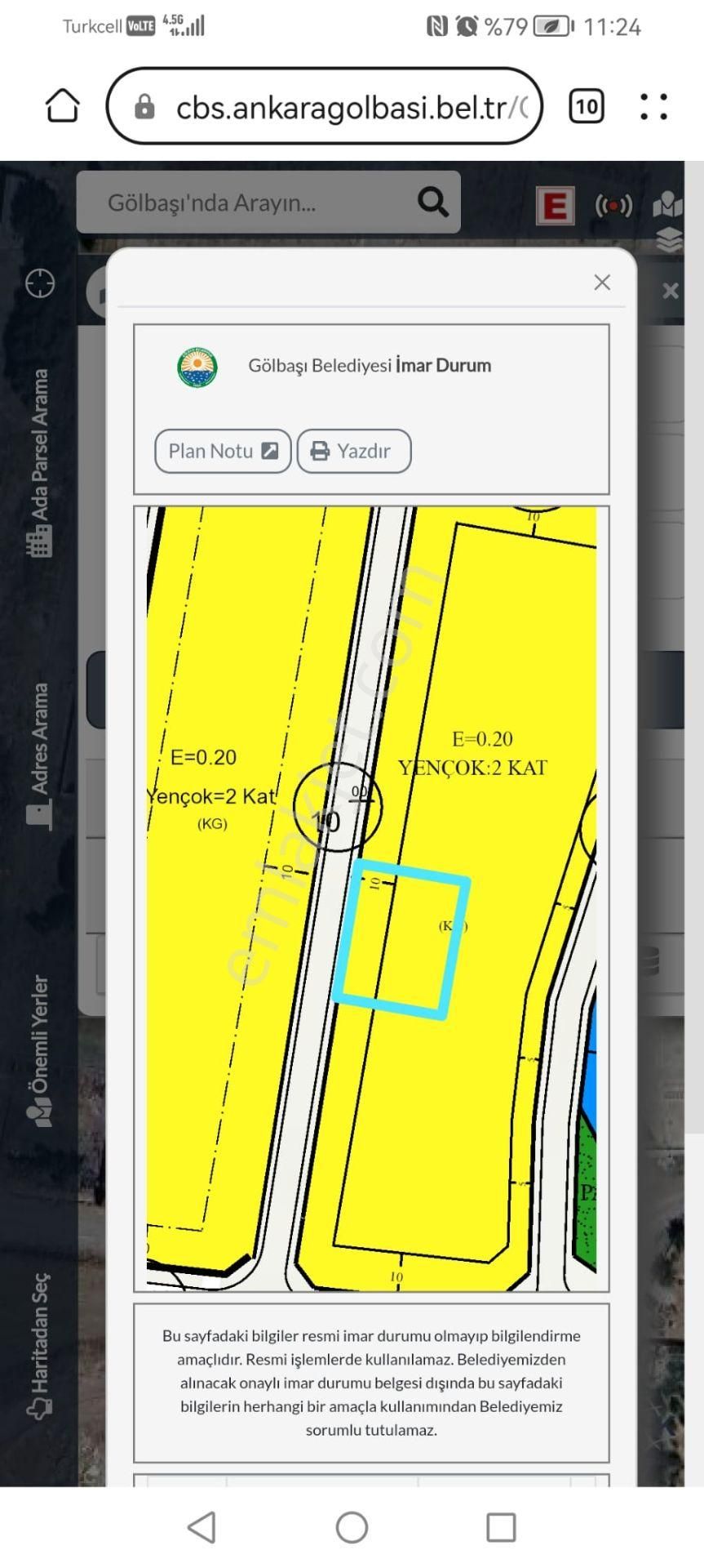 Konya Yoluna 100 Metre Mesafede 750 M2 İmarlı Villa Parseli - Görsel 4