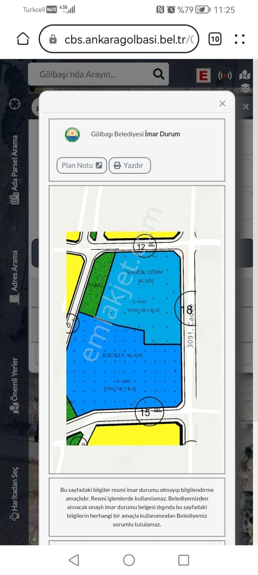 Konya Yoluna 100 Metre Mesafede 750 M2 İmarlı Villa Parseli - Görsel 2