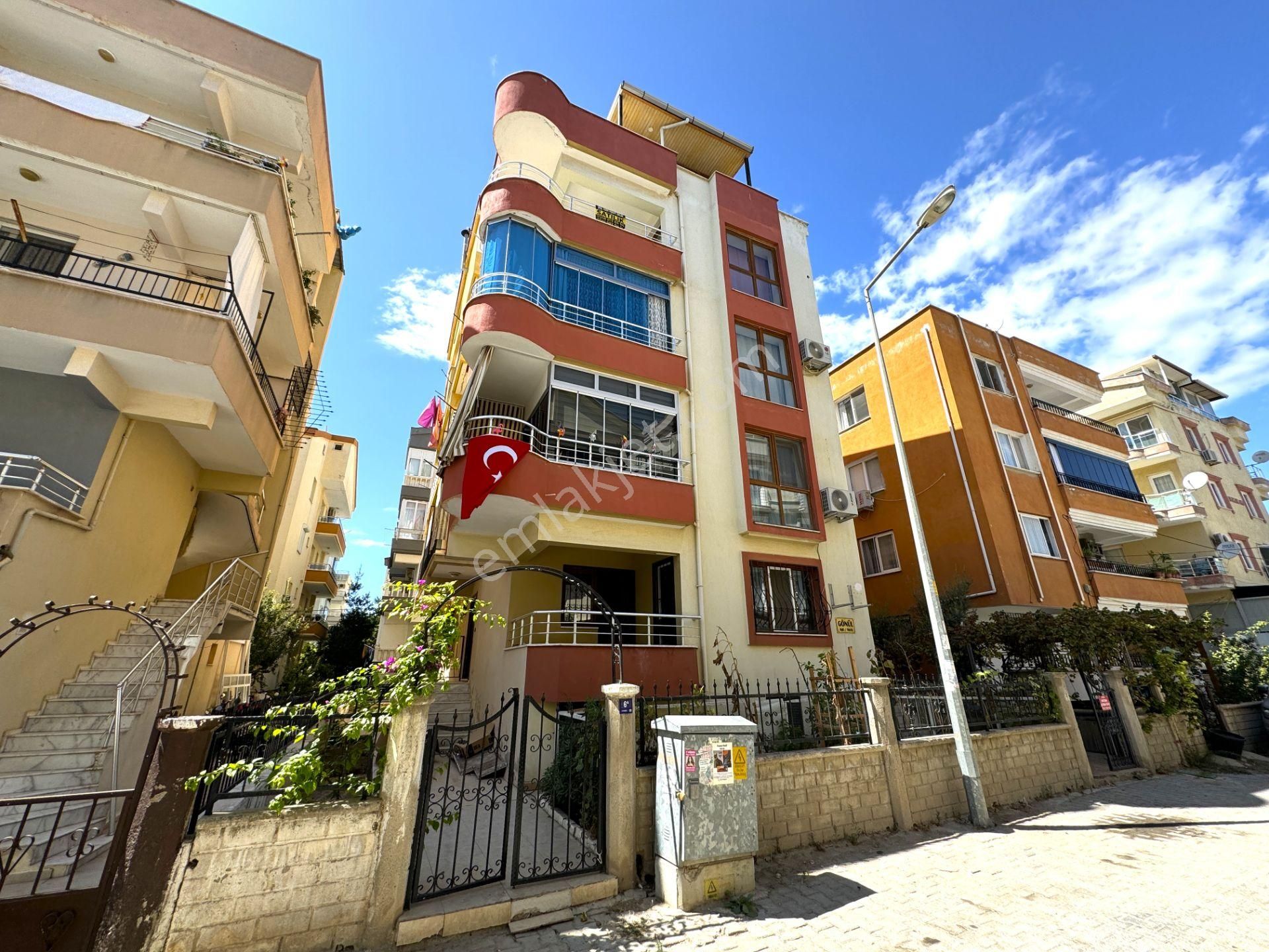 Didim Şehir Merkezinde Ön Cephe Geniş Balkonlu 2+1 Eşyalı Daire