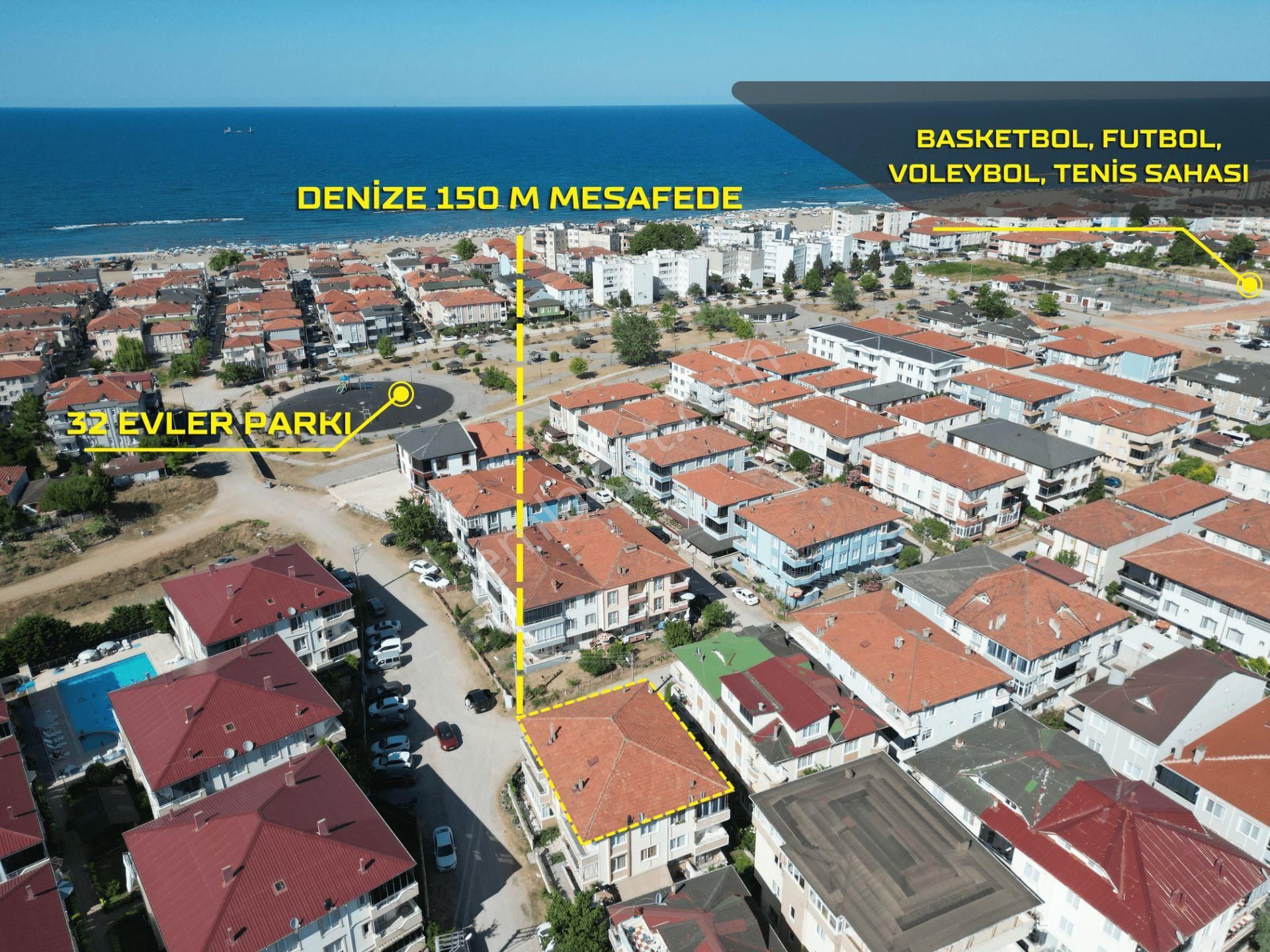 Karasu Sahilde Denize 100m Mesafede Geniş Satılık 2+1 Daire