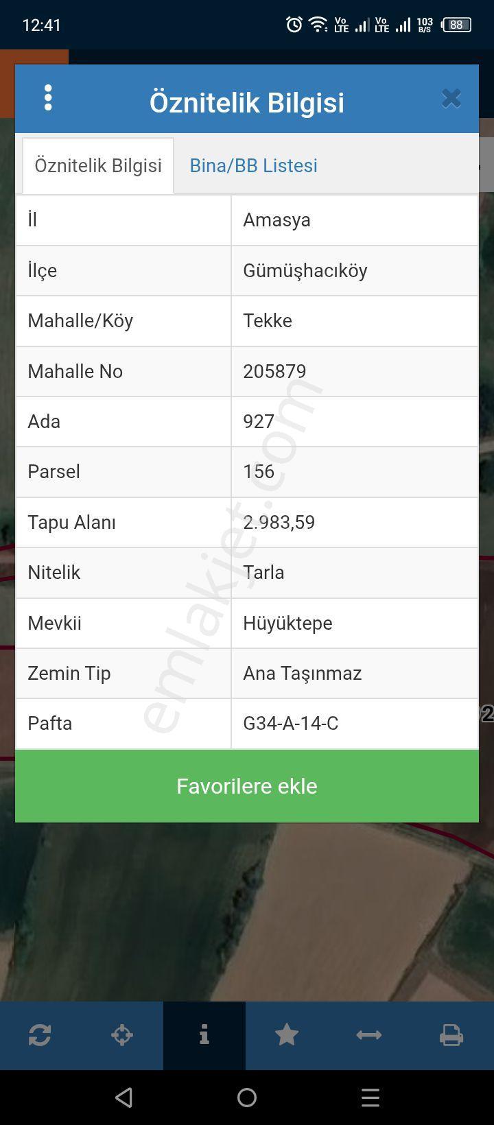 Gümüşhacıköy Gümüş Hüyük Tepe Mevkii Satılık Bağ Yeri - Görsel 2