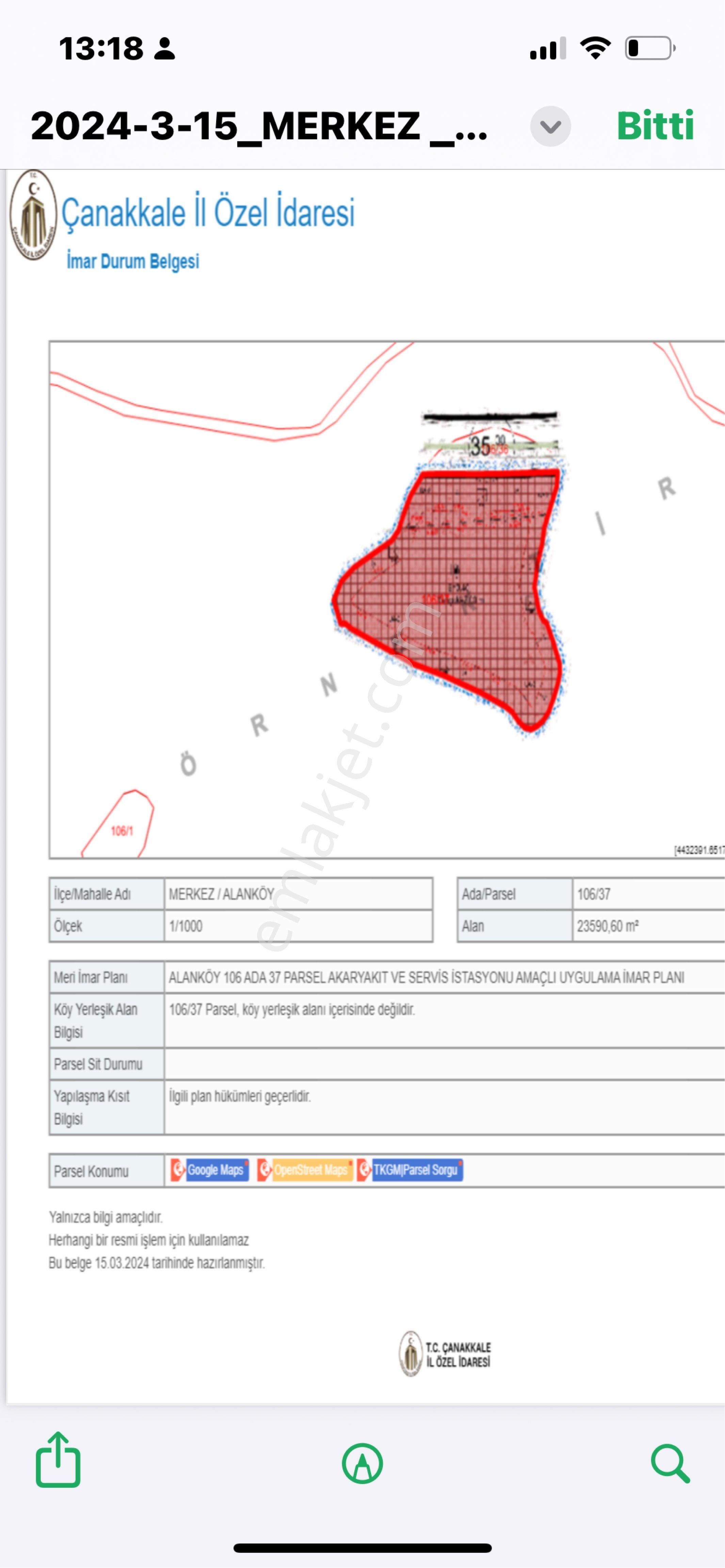 Asfalt Yol Üzerinde Özel Konumlu Arazi - Görsel 15