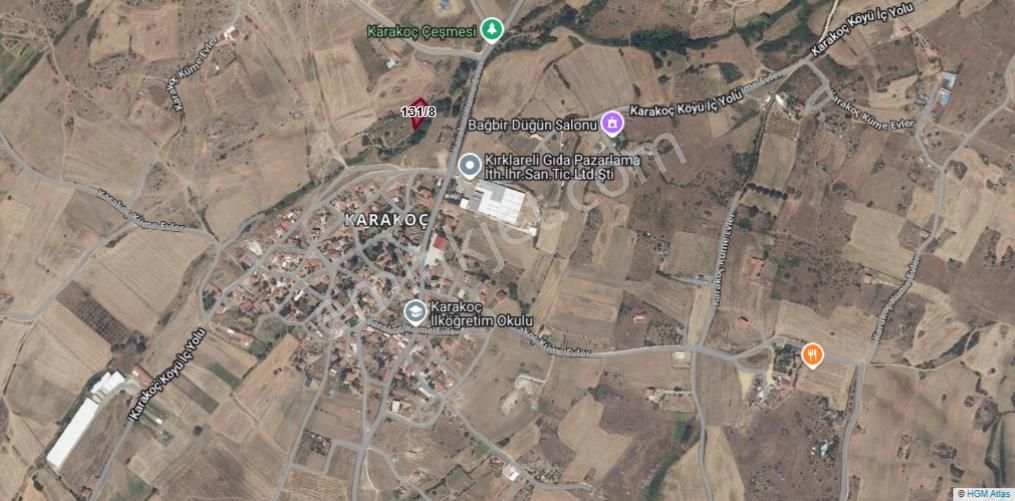 Kırklareli Merkeze Bağlı Karakoç Köyünde İmarlı Arsa