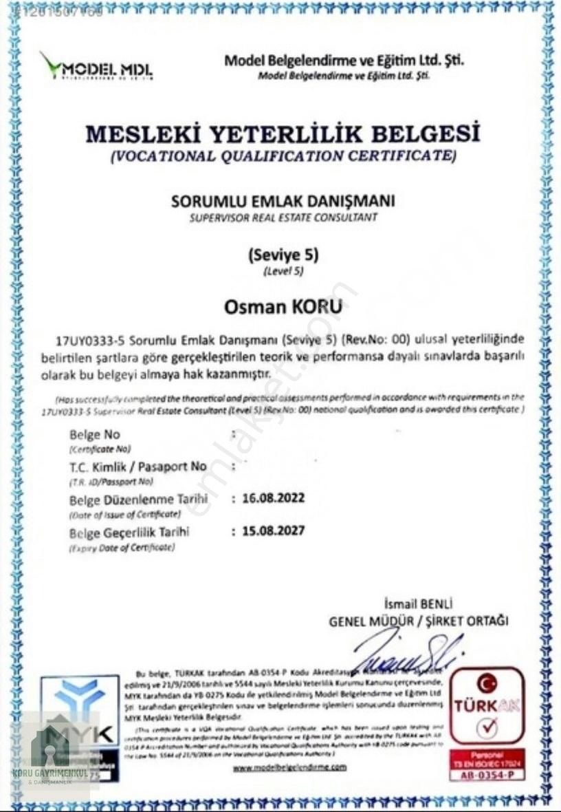 Koru Emlak'tan:166m2 Konut İmarlı Fırsat Arsa Satılıktır - Görsel 13