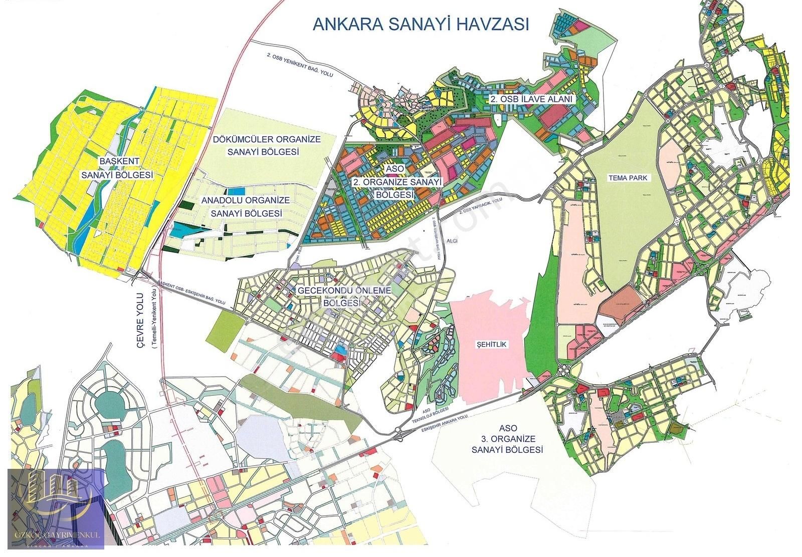 Sincan Esenlerde Sanayi İmarına Yakın Satılık 3000m² Arazi