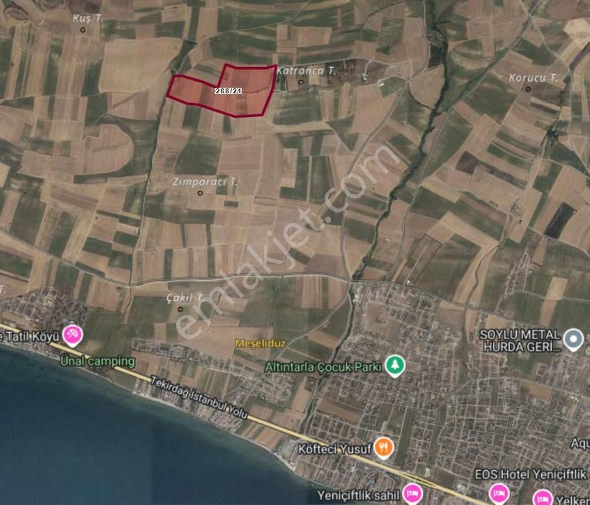 Tekirdağ Marmaraereğlisi Çeşmelide 268/21 Hisseli Yerleşime Yakın Yerimiz