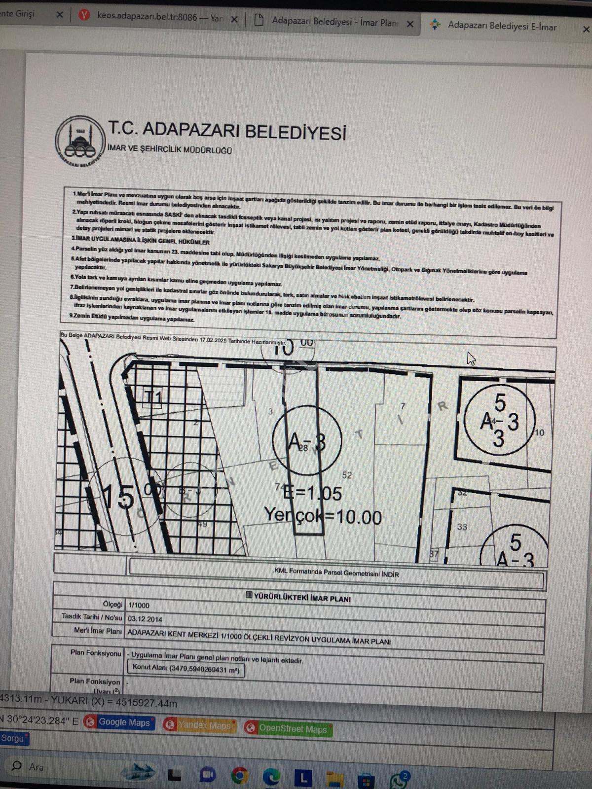 Sakarya Adapazarı Yahyalar Mh Girişi Bahceli 3 Katlı Mülk