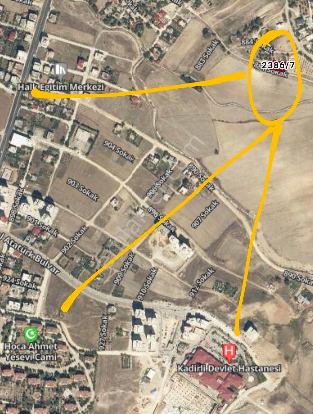 4 Kata İmarlı 593 M2 (ticari+konut)