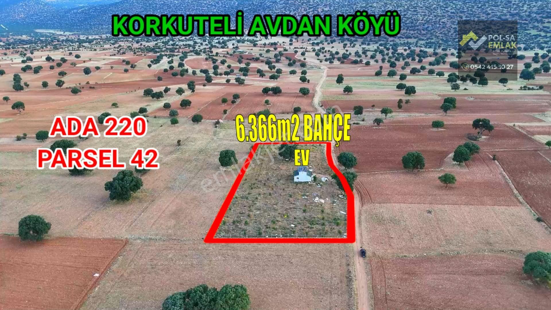✅korkuteli✅avdan Da✅satılık Müstakil Ev Ve Bahçe✅ev 2+1 75m2✅bahçe 6.366m2✅resmi Yol Var✅