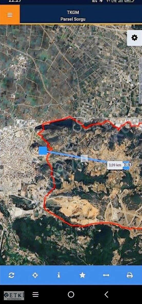 Etki'den Kestel Çataltepe'de İmara Yakın Tek Tapu Bahçe