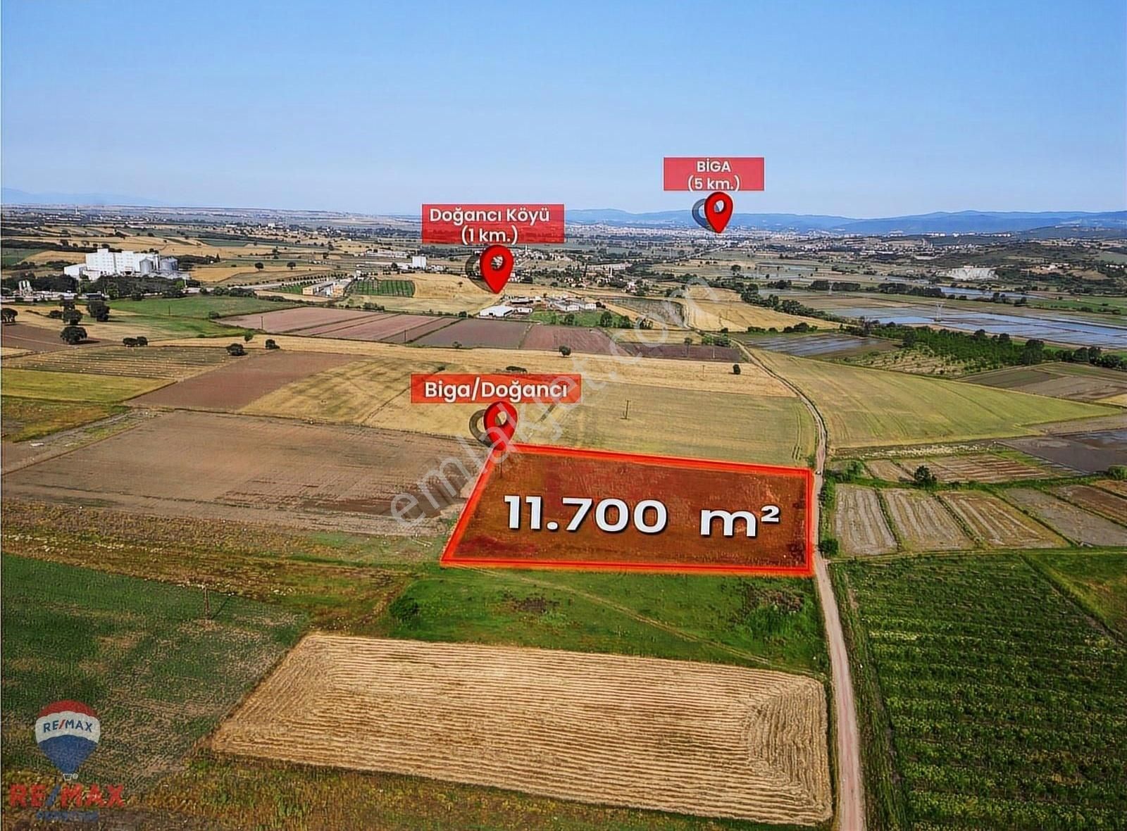 Bigada Yatırımlık Fırsat! 11.700 M² Kadastral Yol Cephelı Tarla