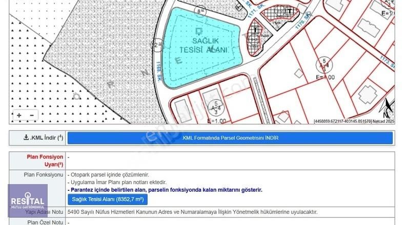 Rs Mutlu Yolçatı Da 213m2 Sağlık Alanı Hisseli Arsa Kamu Yeri
