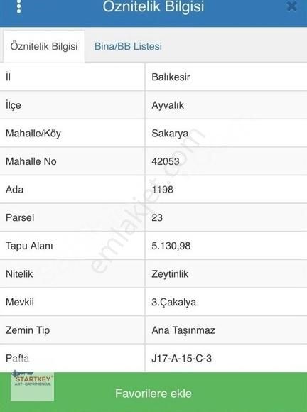 Ayvalık Sakarya Mahallesin De Satılık Zeytinlik - Görsel 2