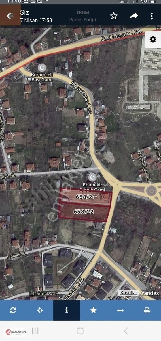 Azizhan'dan Meram Selver'de Satılık 7.400 M² Kupon Arsa
