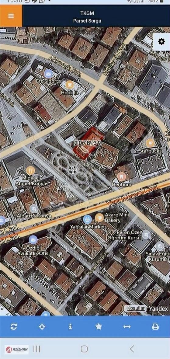 Azizhan'dan Meram Melikşah'da Satılık %80 Emsal 492 M² Arsa