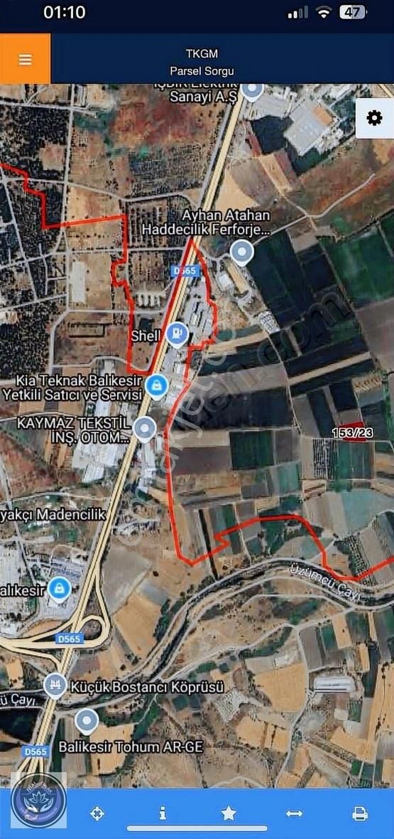 Balıkesir Altıeylül Çayırhisar Mahallesı'nde Satılık Tarla