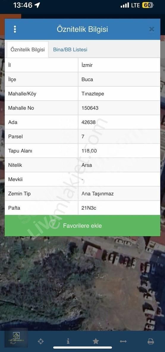 Tınaztepede Satılık İmarlı Arsa