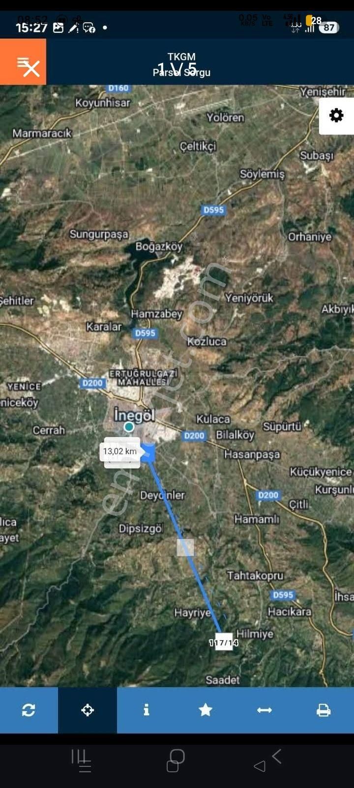 Satılık Tek Tapu Tarla - Görsel 3