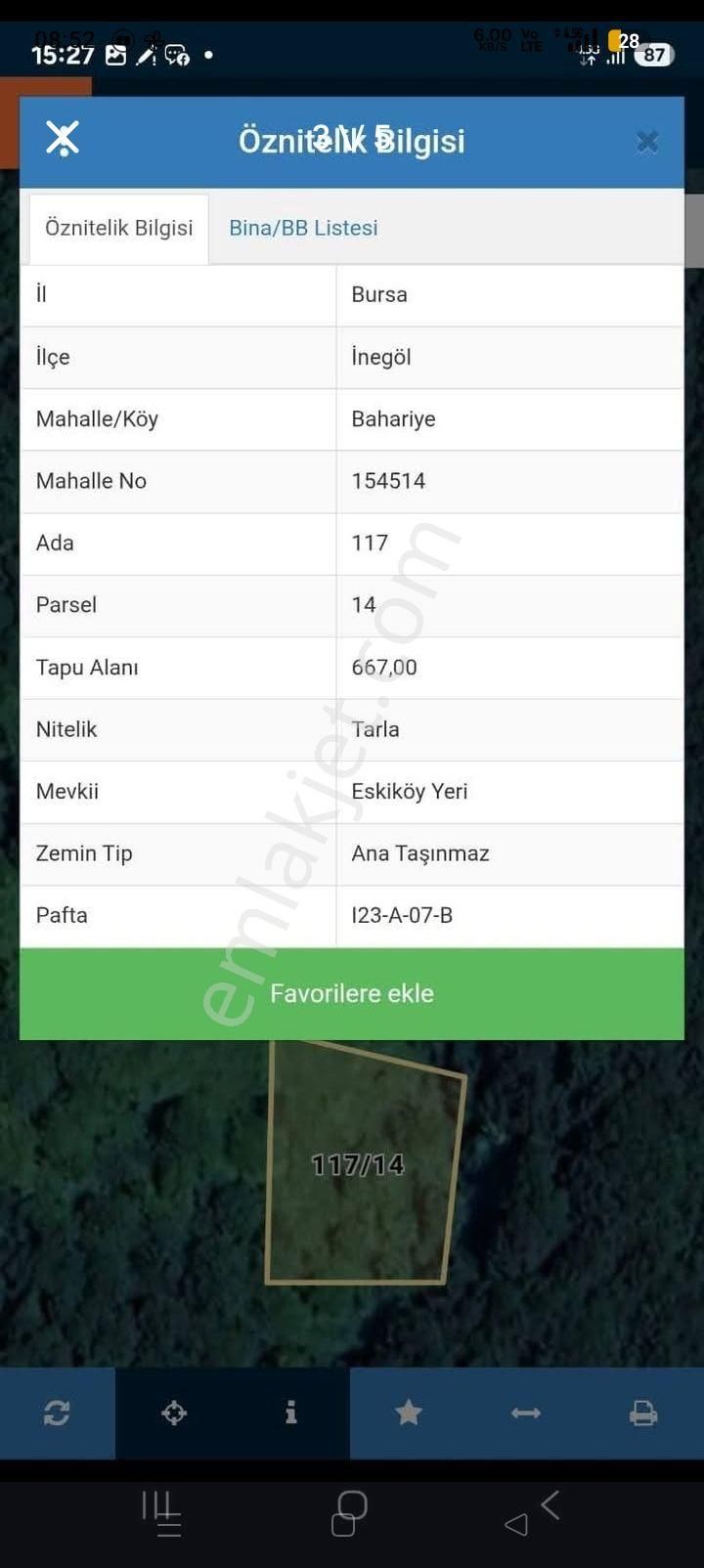 Satılık Tek Tapu Tarla - Görsel 5