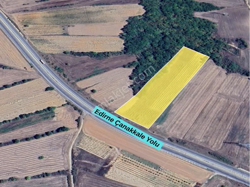 Uzunköprü'de Edirne Çanakkale Yoluna Cephe Ormana Komşu 16.250m2